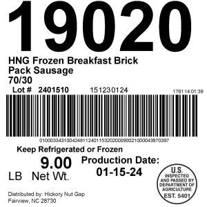 HNG Breakfast Brick Pack Sausage