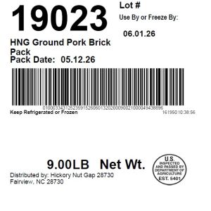 HNG Ground Pork Brick Pack