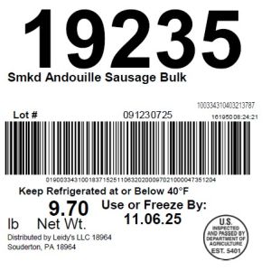 Smkd Andouille Sausage Bulk