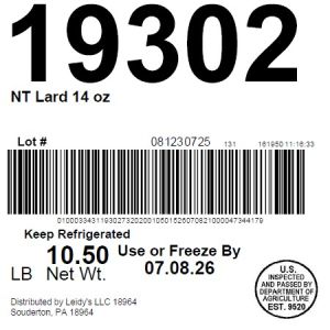 NT Lard 14oz