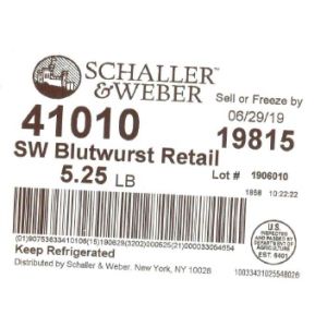 SW Blutwurst Retail