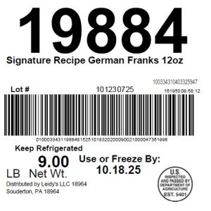 Signature Recipe German Franks 12oz