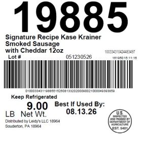 Signature Recipe Kase Krainer Smoked Sausage