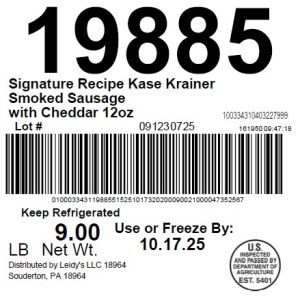 Signature Recipe Kase Krainer Smoked Sausage
