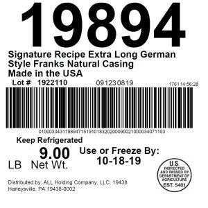 Signature Recipe Extra Long German