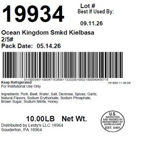 Ocean Kingdom Smkd Kielbasa 2/5#
