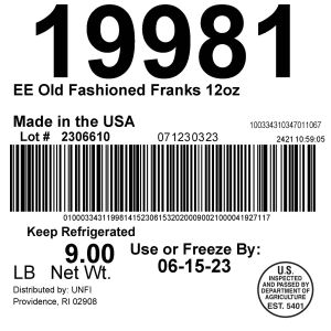 EE Old Fashioned Franks 12oz