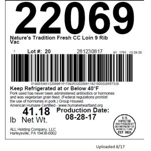 Nature's Tradition CC Loin 9 Rib