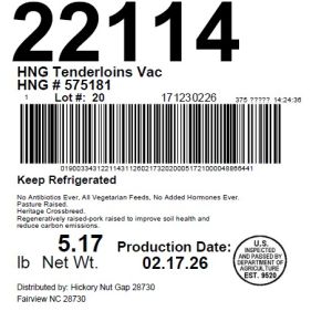 HNG Tenderloins Vac HNG # 575181
