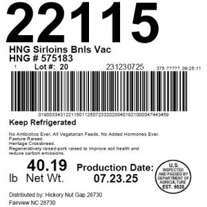 HNG Sirloins Bnls Vac HNG # 575183
