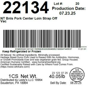 NT Bnls Pork Center Loin Strap Off Vac