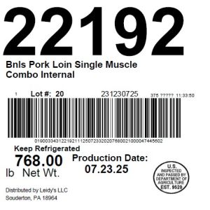 Bnls Pork Loin Single Muscle Combo Internal