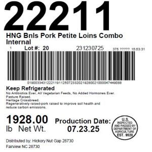 HNG Bnls Pork Petite Loins Combo Internal