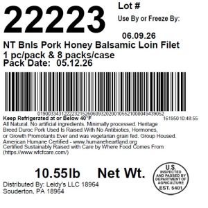 NT Bnls Pork Honey Balsamic Loin Filet 1 pc/pack & 8 packs/case