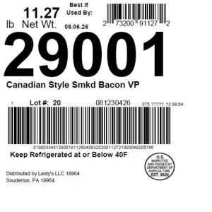 Canadian Style Smkd Bacon VP