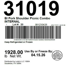 BI Pork Shoulder Picnic Combo INTERNAL