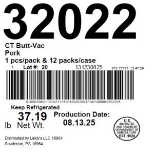 CT Butt-Vac Pork