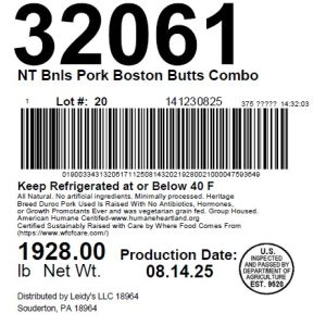 NT Bnls Pork Boston Butts Combo