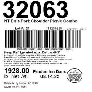 NT Bnls Pork Shoulder Picnic Combo