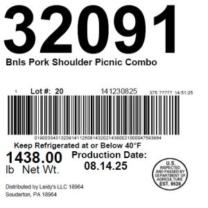 Bnls Pork Shoulder Picnic Combo