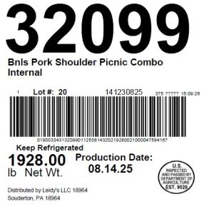 Bnls Pork Shoulder Picnic Combo Internal