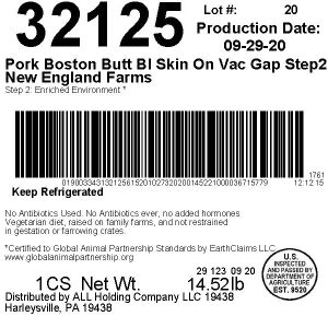 Pork Boston Butt BI Skin On Vac Gap Step2 New England Farms