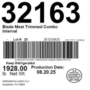 Blade Meat Trimmed Combo Internal
