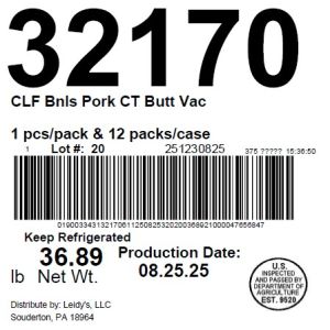 CLF Bnls Pork CT Butt Vac