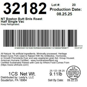 NT Boston Butt Bnls Roast Half Single Vac