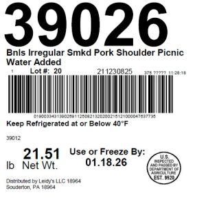 Bnls Irregular Smkd Pork Shoulder Picnic Water Added