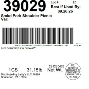 Smkd Pork Shoulder Picnic Vac