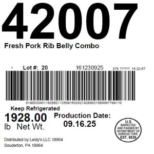 Fresh Pork Rib Belly Combo