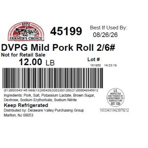 DVPG Mild Pork Roll 2/6#