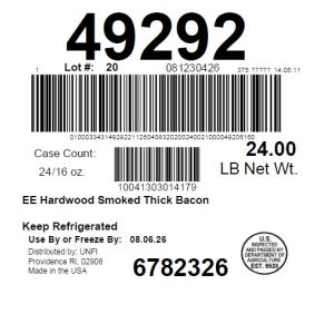EE Hardwood Smoked Thick Bacon