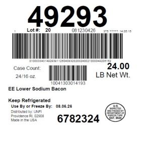 EE Lower Sodium Bacon