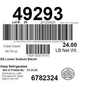 EE Lower Sodium Bacon