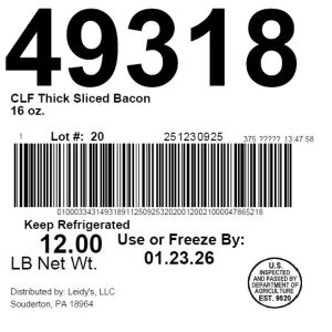 CLF Thick Sliced Bacon 16 oz.