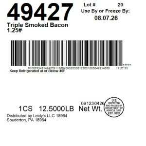 Triple Smoked Bacon 1.25#
