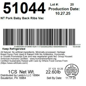 NT Pork Baby Back Ribs Vac