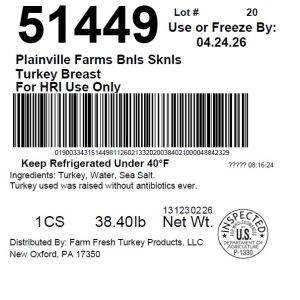 Plainville Farms Bnls Sknls Turkey Breast