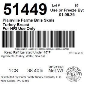 Plainville Farms Bnls Sknls Turkey Breast