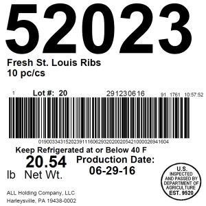 St. Louis Style Pork Ribs-Paper