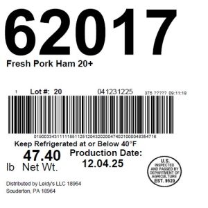 Fresh Pork Ham 20+