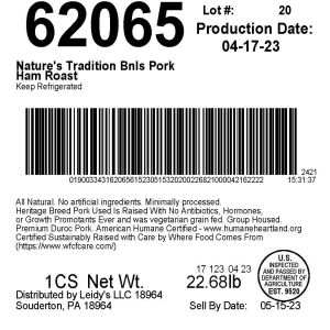 Nature's Tradition Bnls Pork