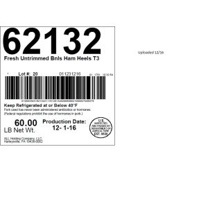 Fresh Untrimmed Bnls Ham Heels T2