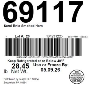 Semi Bnls Smoked Ham