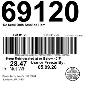 1/2 Semi Bnls Smoked Ham