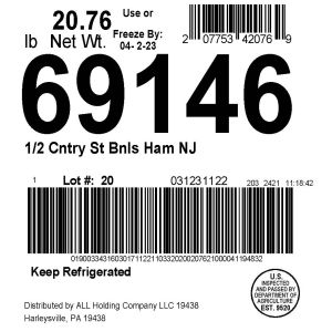 1/2 Country Style Bnls Ham NJ