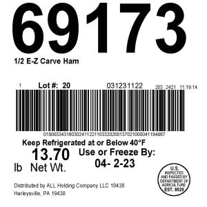 1/2 E-Z Carve Ham