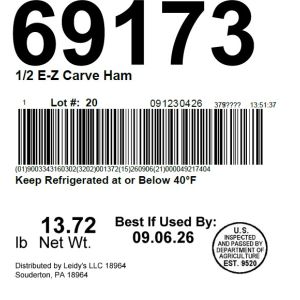1/2 E-Z Carve Ham